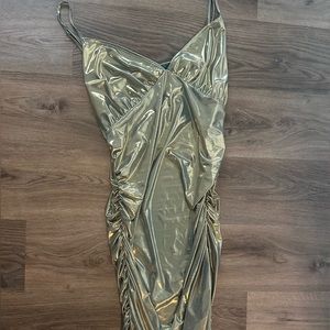 maxi dress - gold